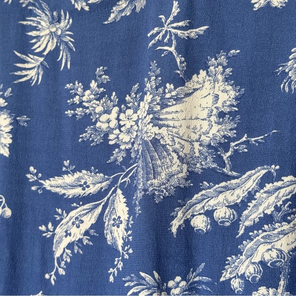 ANTHROPOLOGIE Maeve Clarita Wrap Blouse Top, Blue/White, Size 0 - Picture 11 of 13